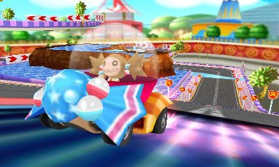 画像ギャラリー No.018のサムネイル画像 / 最大4人で参戦可能！ 「スーパーモンキーボール 3D」のレースモード「モンキーレース」ではエキサイティングなレースが楽しめる！？