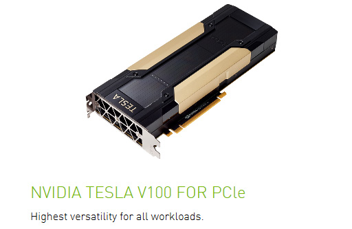 画像ギャラリー No.002のサムネイル画像 / NVIDIA，PCIe版「Tesla V100」搭載システムの2017年内発売を予告。Volta世代の「AI向けGPU」