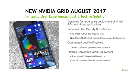 画像ギャラリー No.005のサムネイル画像 / NVIDIA，Pascal世代GPUに対応したGPU仮想化ソフトウェア「Quadro Virtual Data Center Workstation」を発表