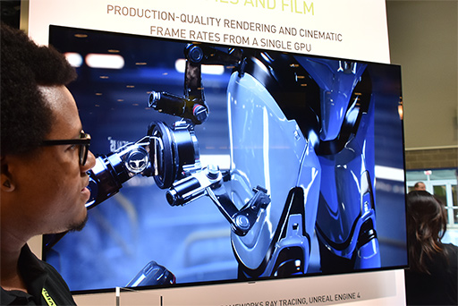 画像ギャラリー No.008のサムネイル画像 / ［SIGGRAPH］「Turing」で始まるリアルタイムレイトレーシングの時代に期待が高まったNVIDIAブース