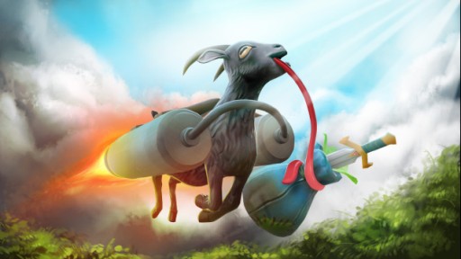 画像ギャラリー No.003のサムネイル画像 / 「Goat Simulator」と「DOTA 2」,夢のクロスオーバーが実現? Steam Workshopにて,空飛ぶヤギを登場させる投票がスタート