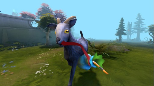 画像ギャラリー No.004のサムネイル画像 / 「Goat Simulator」と「DOTA 2」,夢のクロスオーバーが実現? Steam Workshopにて,空飛ぶヤギを登場させる投票がスタート