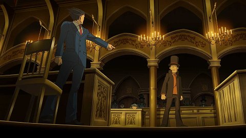 画像ギャラリー No.002のサムネイル画像 / 「レイトン教授VS逆転裁判」カプコンからも共同開発が正式発表。異世界を舞台にナゾとムジュンを解き明かせ