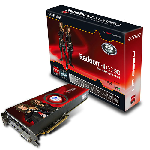 画像ギャラリー No.001のサムネイル画像 / Sapphire製「Radeon HD 6990」デュアルGPUカード，7万円台後半の価格で発売