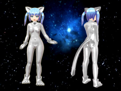 画像ギャラリー No.002のサムネイル画像 / 「メビウスオンライン」，新アイテム「シルバー猫スーツ」や銃「K2」が本日登場