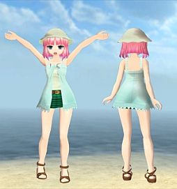 画像ギャラリー No.005のサムネイル画像 / 「メビウスオンライン」，夏服が4種登場。ステージ「クリスの対魔訓練」も公開