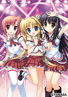 画像ギャラリー No.002のサムネイル画像 / スマイル☆シューターの3人組がADVゲームになって登場。2010年冬にPC向けに「スマイル☆シューター　〜ふぁーすと☆ちけっと〜」が発売決定
