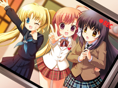 画像ギャラリー No.021のサムネイル画像 / スマイル☆シューターの3人組が活躍するPCゲーム「スマイル☆シューター 〜ふぁーすと☆ちけっと〜」は，2011年1月14日に発売。メイド喫茶で行われた発表会レポート