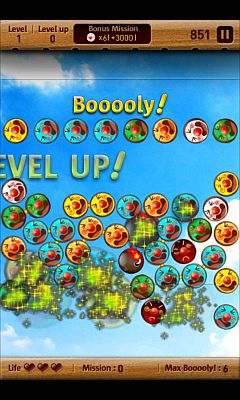 画像ギャラリー No.005のサムネイル画像 / Android用落ち物パズル「Booooly」ランキング機能を実装。無料体験版も配信