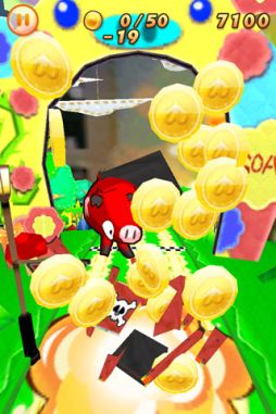 画像ギャラリー No.005のサムネイル画像 / アクションゲーム「FlickPig」がauスマートパスのアプリ取り放題に登場