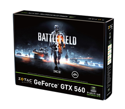 画像ギャラリー No.002のサムネイル画像 / 「BF3」推奨認定を取得した183mm長のZOTAC製GTX 560搭載カード発売