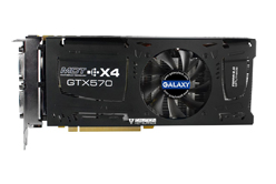 画像ギャラリー No.001のサムネイル画像 / 最大4画面出力対応のGALAXY製GTX 570搭載カードが発売。約3万4000円