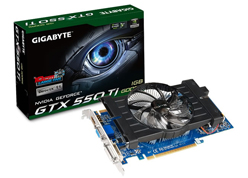 画像ギャラリー No.001のサムネイル画像 / デュアルファン仕様のOCモデルなどGIGA-BYTE製GTX 550 Tiカード2製品