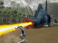 画像ギャラリー No.011のサムネイル画像 / 「怪獣バスターズ パワード」に登場する新怪獣を紹介。「にせウルトラマン」とのバトルシーンをムービーで確認しよう