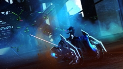 画像ギャラリー No.002のサムネイル画像 / 「ブラック★ロックシューター THE GAME」の世界観を再現したオープニングアニメーションムービーが公開に。そのHD画質版もPS HOMEにて上映スタート
