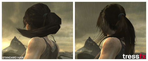 画像ギャラリー No.003のサムネイル画像 / PC版「TOMB RAIDER」のララは,髪の毛の動きが自然に。AMD,ゲームで使える頭髪レンダリング技術「TressFX Hair」を発表