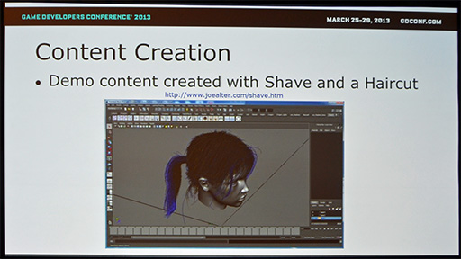 画像ギャラリー No.006のサムネイル画像 / ［GDC 2013］PC版「TOMB RAIDER」は髪がすごい。ララ・クロフト秘伝のヘアケア技術教えます