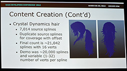 画像ギャラリー No.008のサムネイル画像 / ［GDC 2013］PC版「TOMB RAIDER」は髪がすごい。ララ・クロフト秘伝のヘアケア技術教えます