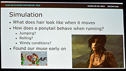 画像ギャラリー No.010のサムネイル画像 / ［GDC 2013］PC版「TOMB RAIDER」は髪がすごい。ララ・クロフト秘伝のヘアケア技術教えます