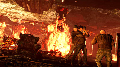画像ギャラリー No.003のサムネイル画像 / 「Uncharted 3: Drake's Deception」の最新スクリーンショットが公開。フランスのシャトーで，主人公ネイサンがピンチに