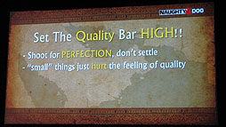 画像ギャラリー No.022のサムネイル画像 / ［GDC 2012］「Uncharted 3」のNaughty DogがGDC 2012でレクチャーを実施。ゲーム開発では，最後の10％の努力がそのタイトルを「良い」から「素晴らしい」に変える