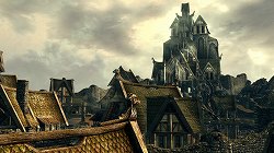 画像ギャラリー No.010のサムネイル画像 / [E3 2011］「The Elder Scrolls V：Skyrim」のライブデモがE3で公開。マンモスがのし歩くWhiterunの荒野でドラゴンと死闘