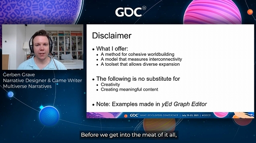 画像ギャラリー No.003のサムネイル画像 / ［GDC 2021］自然で深みある物語と世界をグラフで構築する手法