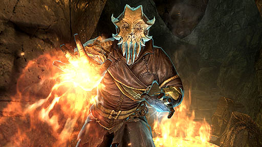 画像ギャラリー No.001のサムネイル画像 / 「The Elder Scrolls V : Skyrim」の最新DLC「Dragonborn」の序盤展開を紹介。ドラゴンにまたがり,原初のドラゴンボーンに挑むという熱い展開を楽しもう