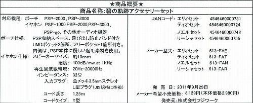 画像ギャラリー No.001のサムネイル画像 / 「碧の軌跡」と同日発売のPSP用ポーチが登場。「エリィ」などデザイン4種類