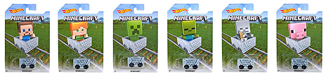 画像ギャラリー No.003のサムネイル画像 / 「Minecraft」のトロッコがミニカーに。Hot Wheelsブランドのミニカー「HW マインクラフトアソート」が4月下旬に発売