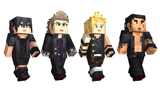 画像ギャラリー No.002のサムネイル画像 / 「Minecraft」に「FFXV」のキャラスキンをまとめたパックが登場