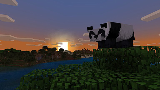 画像ギャラリー No.004のサムネイル画像 / 「Minecraft」にパンダが登場。竹ブロック1000万個の配置で世界自然保護基金（WWF）に10万ドルを寄付するという企画が実施中