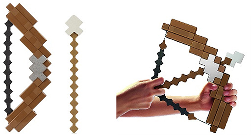 画像ギャラリー No.008のサムネイル画像 / 「Minecraft」より，ダイヤモンドの剣，エンチャントされたツルハシ，弓矢がおもちゃに。弓矢はサウンドも再現