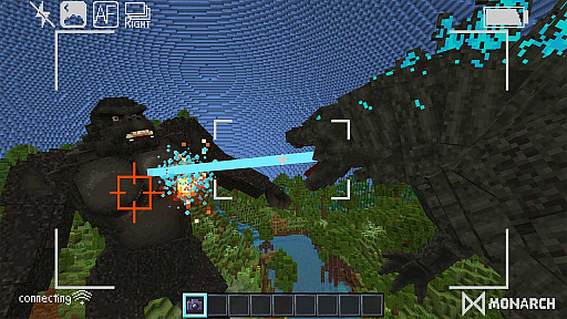 画像ギャラリー No.007のサムネイル画像 / ゴジラ,「Minecraft」を襲撃。ゴジラとして戦ったりゴジラから逃げたりする公式ワールドがマーケットプレイスで発売に