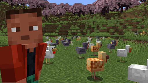 画像ギャラリー No.001のサムネイル画像 / 「Minecraft」,2種類のニワトリ,サボテンの花,枯れ草などが新たに登場。Javaスナップショットなどで利用できる