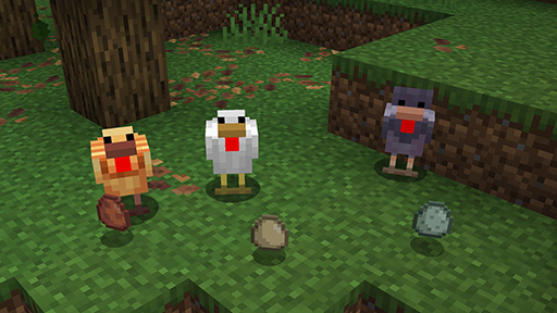 画像ギャラリー No.002のサムネイル画像 / 「Minecraft」,2種類のニワトリ,サボテンの花,枯れ草などが新たに登場。Javaスナップショットなどで利用できる