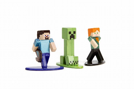 画像ギャラリー No.011のサムネイル画像 / 映画「マインクラフト／ザ・ムービー」TOHOシネマズ限定のフィギュアセットが登場。映画版とゲーム版のメタルフィギュア2種