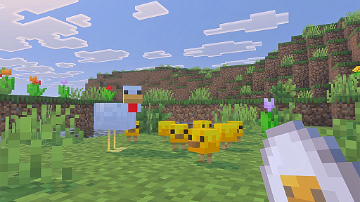 画像ギャラリー No.008のサムネイル画像 / 「Minecraft」動物の子どもたちのデザインを一新し，よりかわいらしく。ニワトリの子どもは，ついに「ひよこ」になって登場