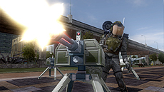 画像ギャラリー No.016のサムネイル画像 / 「地球防衛軍4」に登場する第3の兵士，“空爆誘導兵”こと「エアレイダー」の情報公開。ビークルやフォーリナー「新型ヘクトル」と合わせてチェック