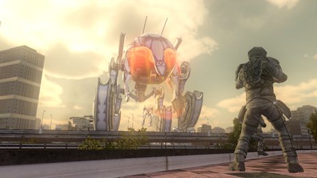 画像ギャラリー No.033のサムネイル画像 / 「地球防衛軍4」マルチプレイ時に戦友と共に乗り込める新兵器や，フォーリナーの要塞「マザーシップ」「四足歩行要塞」を紹介