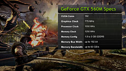 画像ギャラリー No.002のサムネイル画像 / ［COMPUTEX］NVIDIA，「GeForce GTX 560M」を発表。GeForce 500Mシリーズ初のGTXモデル