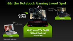 画像ギャラリー No.003のサムネイル画像 / ［COMPUTEX］NVIDIA，「GeForce GTX 560M」を発表。GeForce 500Mシリーズ初のGTXモデル