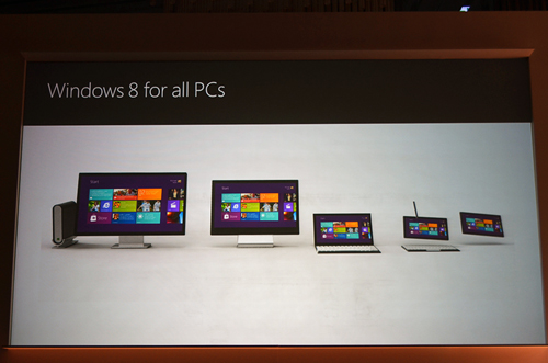 画像ギャラリー No.020のサムネイル画像 / ［COMPUTEX］Microsoft，x86とARMの両方で動作する「Windows 8」を披露。タブレット向けの新UIや一部ハードウェア要件も明らかに