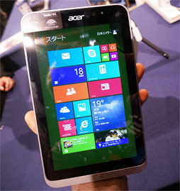 画像ギャラリー No.002のサムネイル画像 / Windows 8.1では8インチタブレットの時代が来る？ 最新タブレットが多数披露された日本マイクロソフトイベントレポート