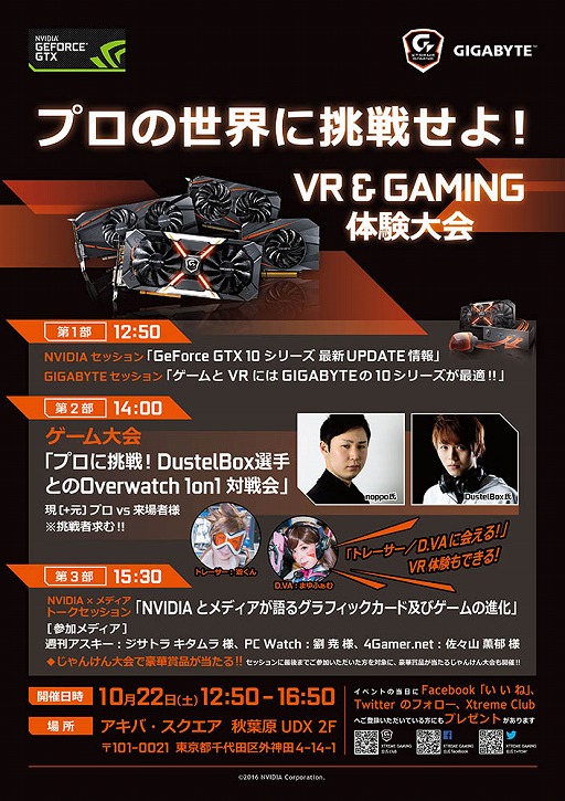 画像ギャラリー No.001のサムネイル画像 / GIGABYTEとNVIDIA，10月22日に秋葉原でエンドユーザー向けイベントを開催