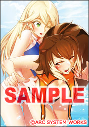 画像ギャラリー No.001のサムネイル画像 / PSP/3DS版「BLAZBLUE CONTINUUM SHIFT II」店舗別購入特典イラスト