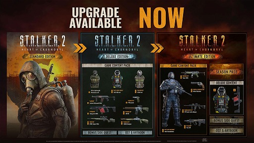 画像ギャラリー No.002のサムネイル画像 / 「S.T.A.L.K.E.R. 2: Heart of Chornobyl」デジタルアイテムを追加できるアップグレードパック3種を販売開始。30％オフセールを開催中