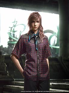 画像ギャラリー No.004のサムネイル画像 / 「FF XIII-2」キャラが，プラダの春夏メンズコレクションのモデルに。「Arena Homme ＋」誌の最新号でライトニングらがプラダファッションに身を包む