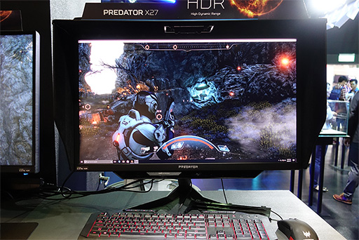 画像ギャラリー No.005のサムネイル画像 / ［COMPUTEX］視線追跡デバイス搭載液晶ディスプレイを大拡充するAcer。HDR対応モデルはASUSと同じ液晶パネル？