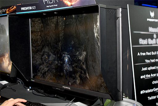 画像ギャラリー No.008のサムネイル画像 / ［COMPUTEX］視線追跡デバイス搭載液晶ディスプレイを大拡充するAcer。HDR対応モデルはASUSと同じ液晶パネル？